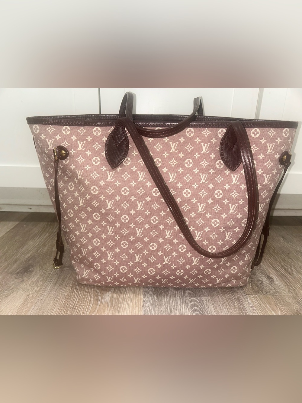 Louis Vuitton Monogram Idylle Sepia Neverfull MM SD1102 Tote Bag